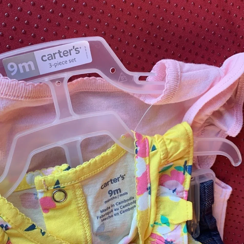 Take 50% OFF- Carter 3pcs Girls Wear, Size-9M